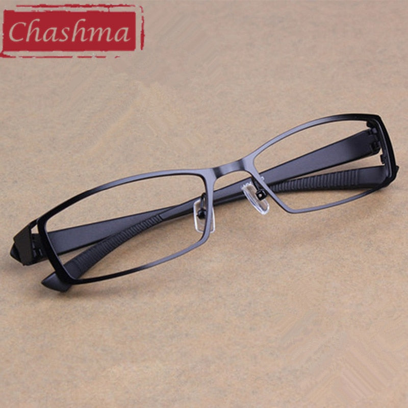 Chashma Men's Full Rim Rectangle Tr 90 Titanium Alloy Eyeglasses 1976 Full Rim Chashma   
