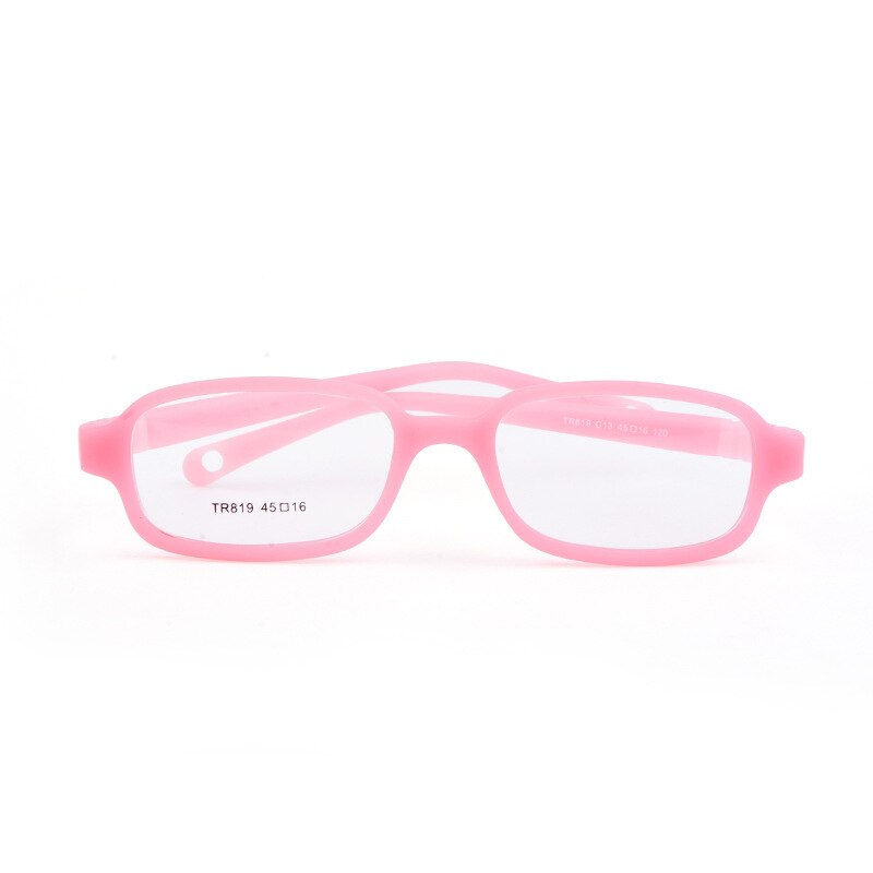 Unisex Children's Rectangular Framed Eyeglasses 3563900 Frame Brightzone C13 Pink  