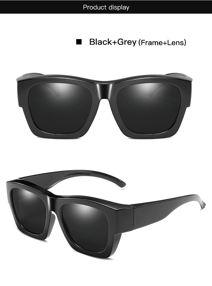 Aidien Unisex Fit Over Cover Overlay Polarized Lens Sunglasses S2020 Sunglasses Aidien   
