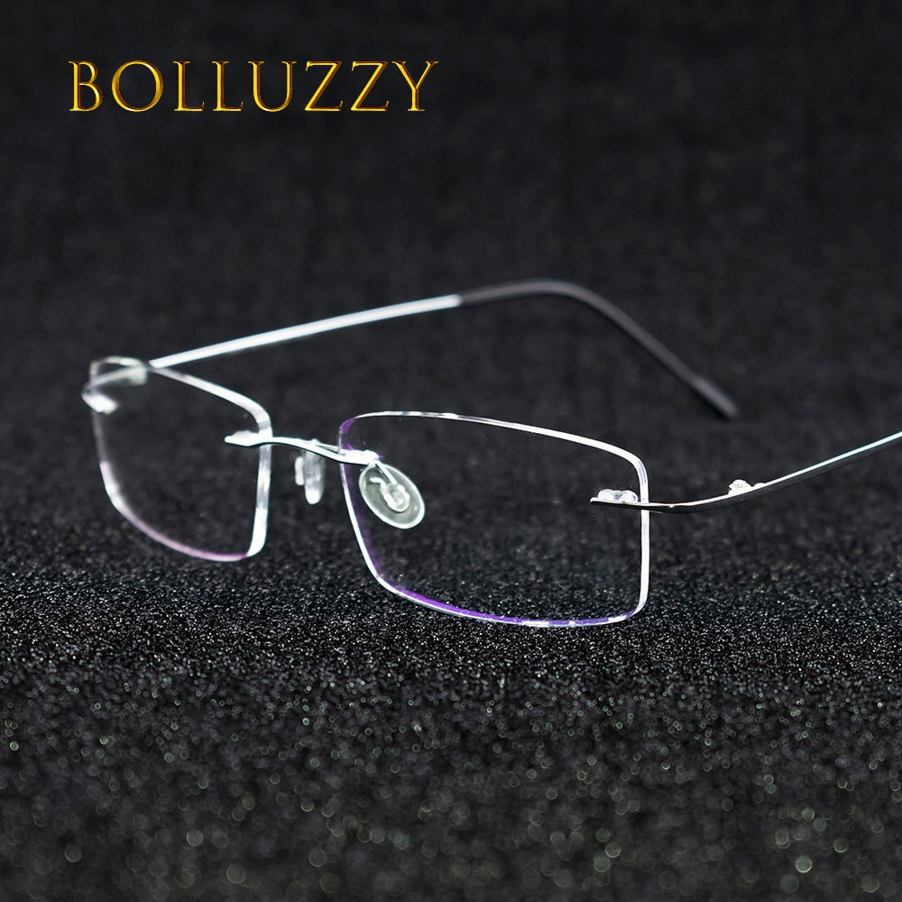 Men's Eyeglasses 3g Rimless Titanium 1623 Rimless Bolluzzy   