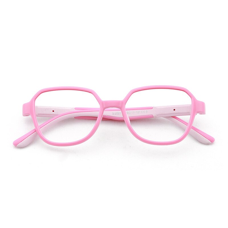 Unisex Children's Anti Blue Light Eyeglasses S2027 Anti Blue Brightzone Pink  