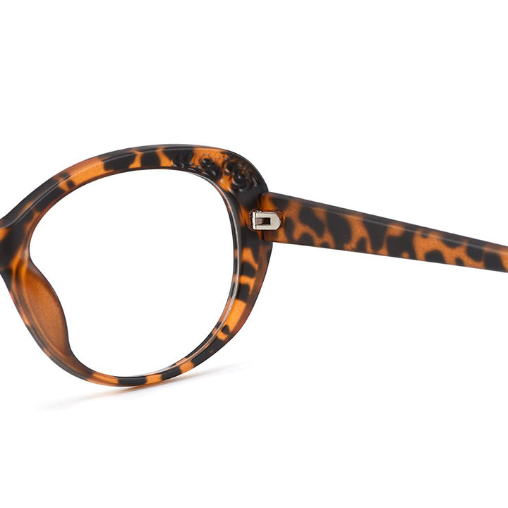 Women's Eyeglasses Voguish Tr90 Oval Full-Rim H8040 Frame Gmei Optical   