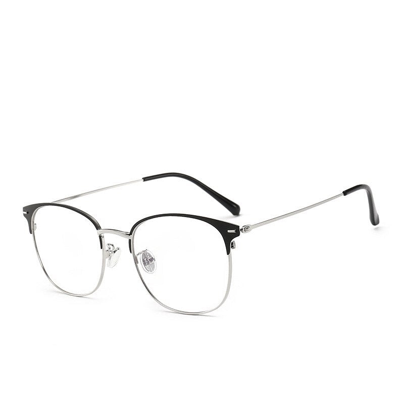 Unisex Anti Blue Light Glasses Round Alloy Frame 5551 Anti Blue Brightzone   