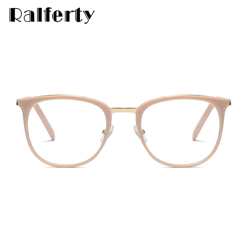 Ralferty Glasses Frame Women Clear Eyeglasses Frames For Glasses F92128 Frame Ralferty   