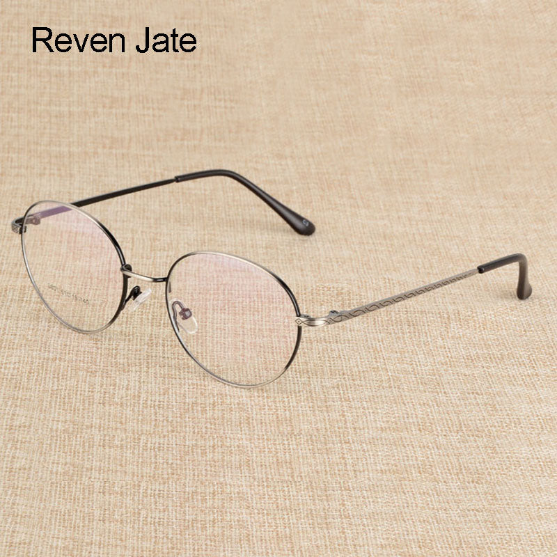 Reven Jate Unisex Full Rim Round Alloy Eyeglasses J801 Full Rim Reven Jate   