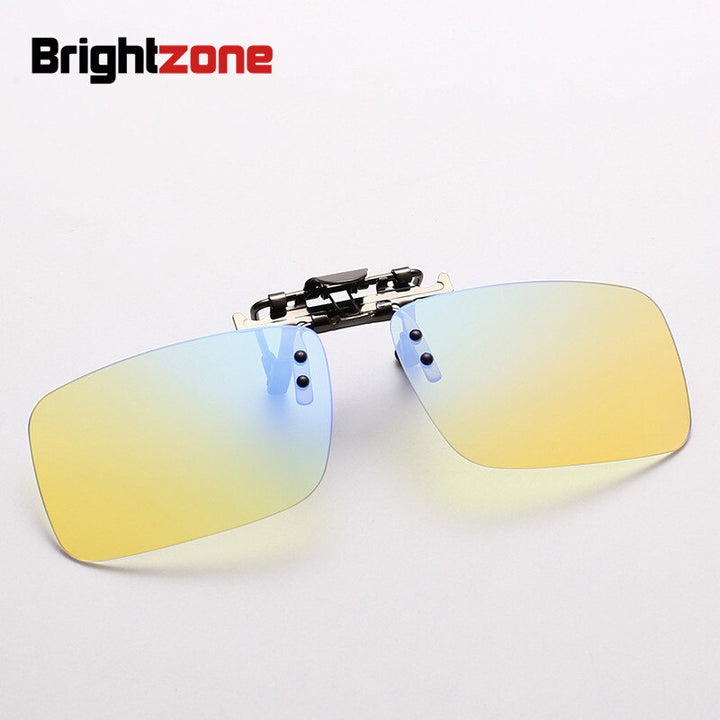 Unisex Square Clip On Sunglasses Uv400  Hmc Clip On Sunglasses Brightzone   