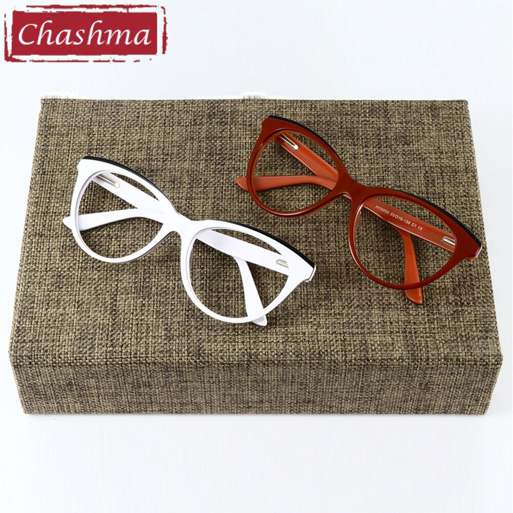 Women's Eyeglasses Cat Eye Acetate 10059 Frame Chashma   