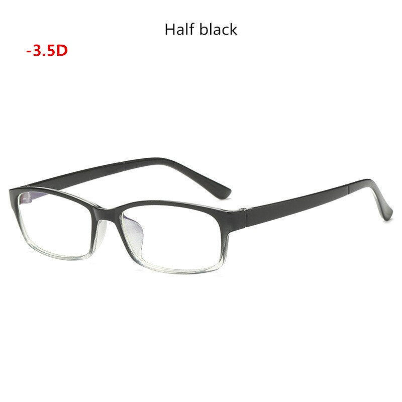 Unisex Reading Glasses Myopia Short-sight Eyewear A01 Reading Glasses SunnyFunnyDay Halfblack Myopia350  