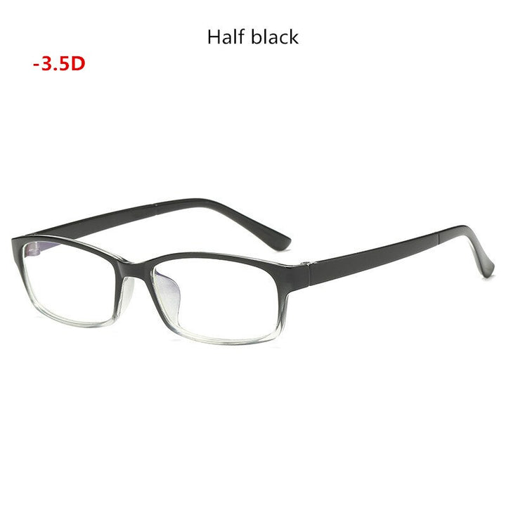Unisex Reading Glasses Myopia Short-sight Eyewear A01 Reading Glasses SunnyFunnyDay Halfblack Myopia350  