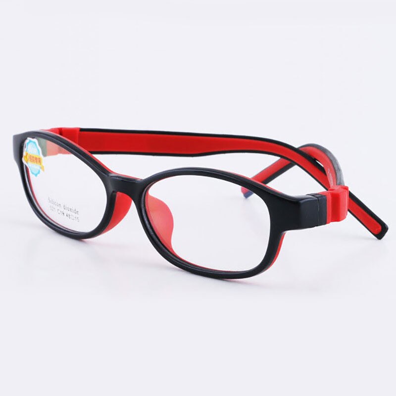 Reven Jate 521 Child Glasses Frame For Kids Eyeglasses Frame Flexible Frame Reven Jate Red  