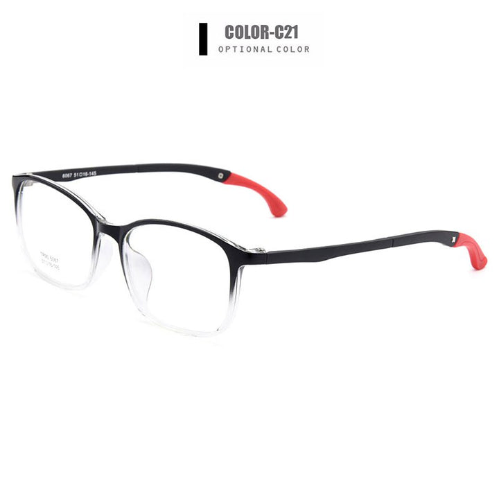 Men's Eyeglasses Ultra-Light Tr90 With Hangers Plastic M6067 Frame Gmei Optical C21  