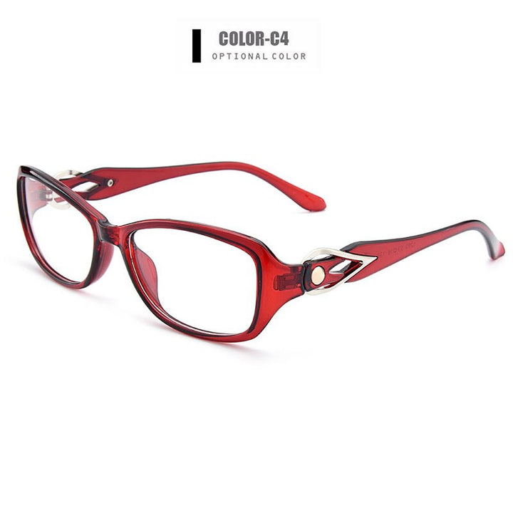 Women's Eyeglasses Ultra-Light Tr90 Plastic M1293 Frame Gmei Optical C4  