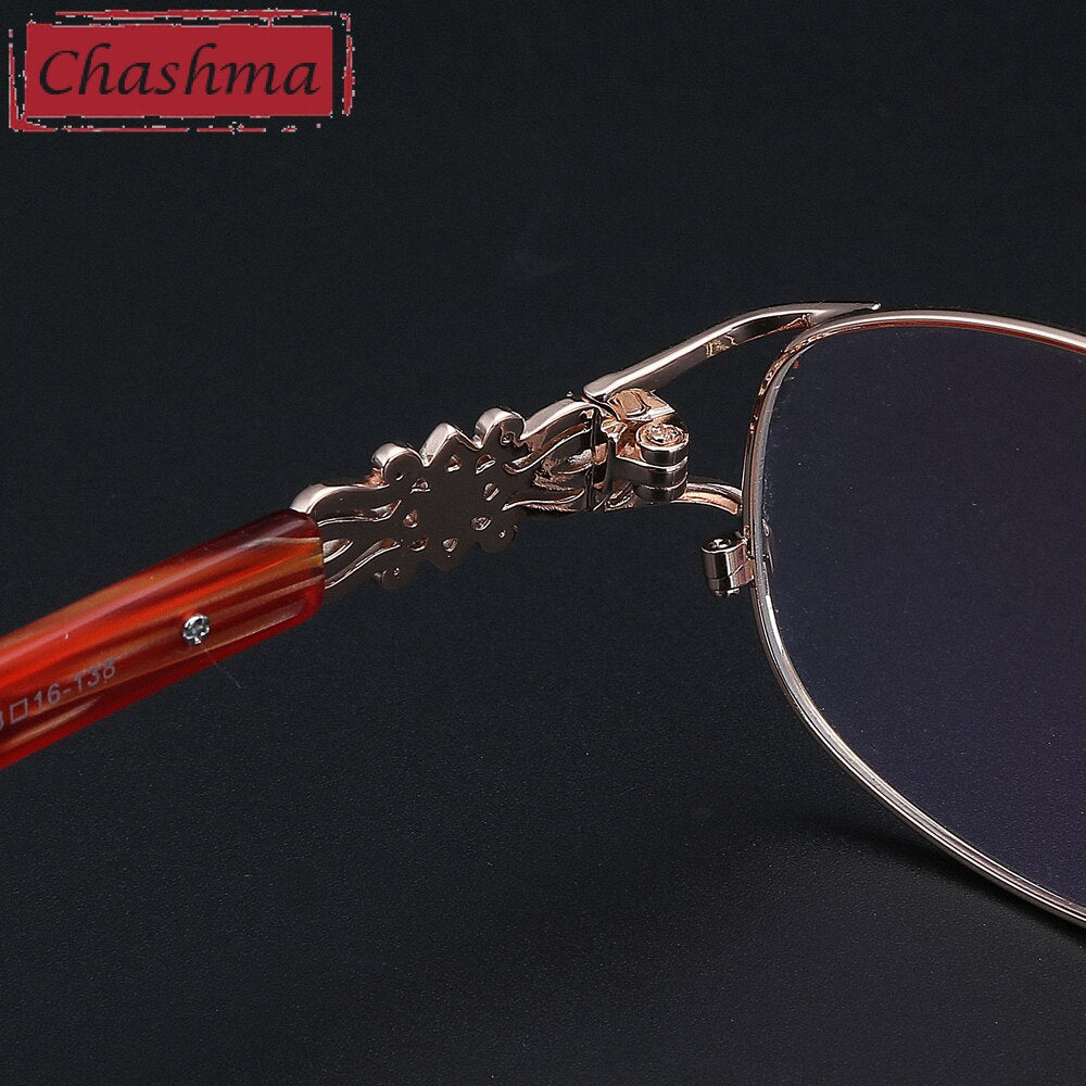 Chashma Ottica Women's Full Rim Oval Titanium Eyeglasses 2399 Full Rim Chashma Ottica   