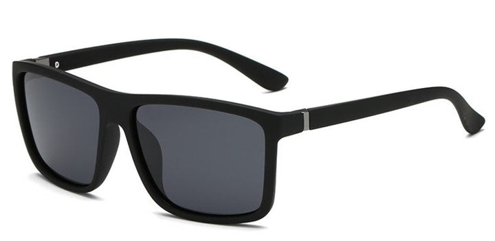 Men's Sunglasses Square Tac Polarized Driver Sunglasses Brightzone Bright Black-Gray  