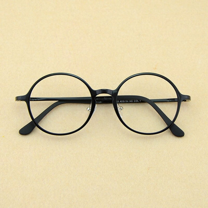 Unisex Eyeglasses Korean Tungsten Round 2063 Frame Brightzone   