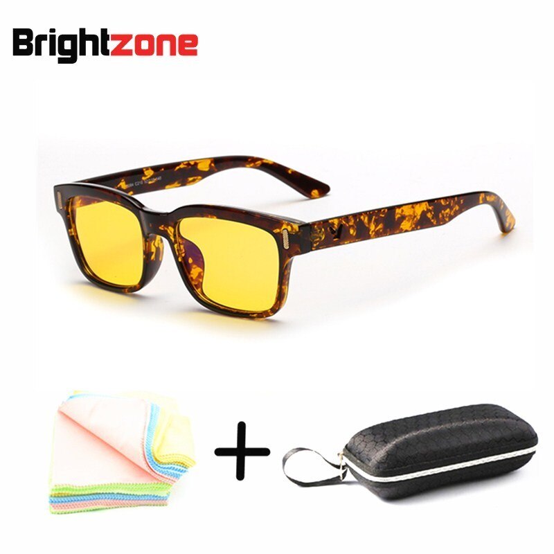 Men's Eyeglasses Anti Blue Ray Light Night Vision Night Vision Brightzone Tortoise case2  