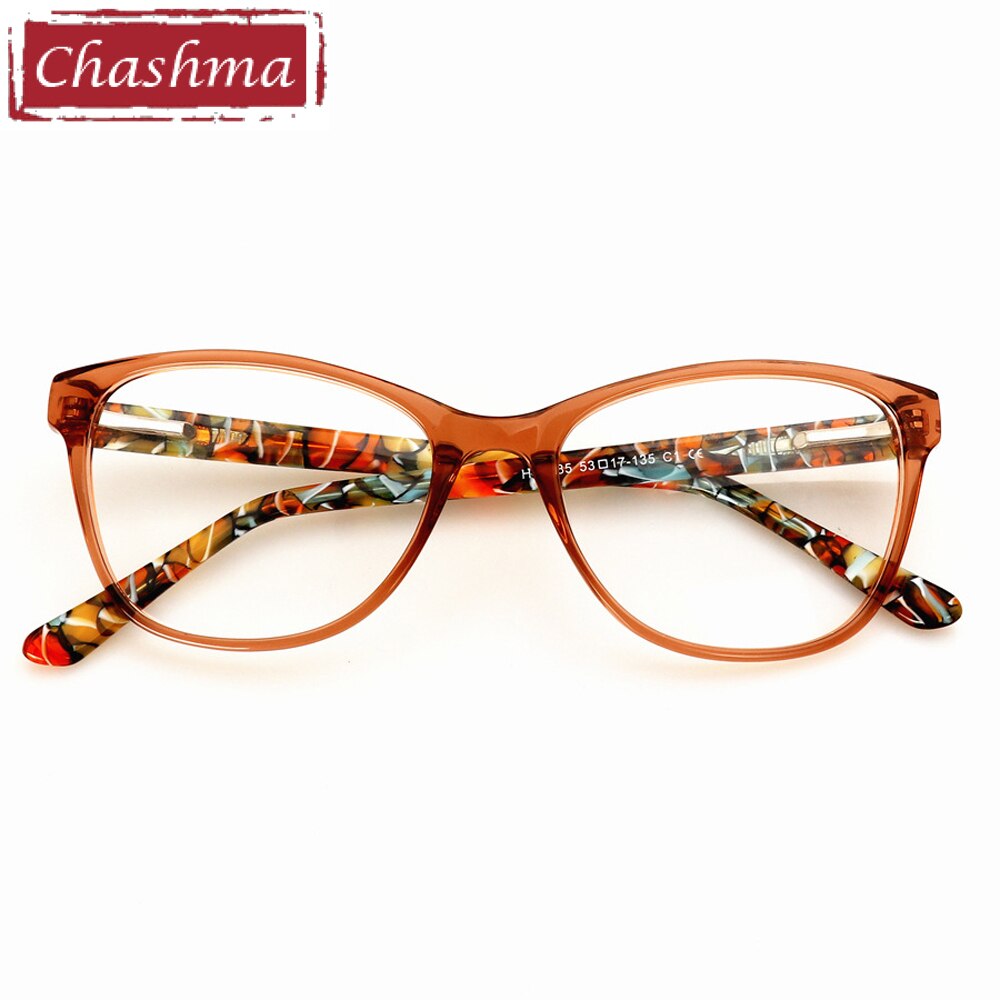 Women's Eyeglasses Cat Eye Acetate 10085 Frame Chashma   