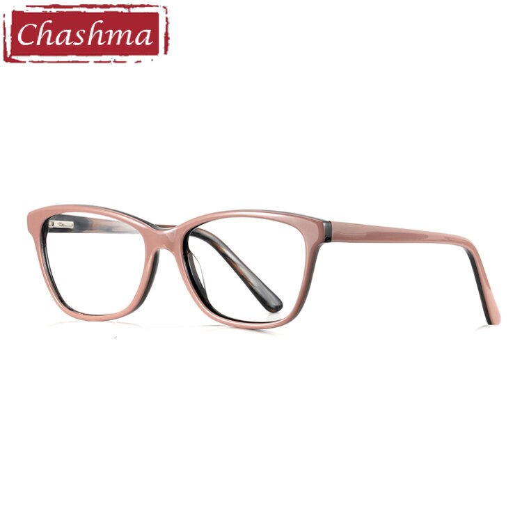 Unisex Eyeglasses Full Frame Acetate 10069 Frame Chashma Khaki  