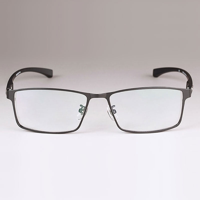 Hotochki Men's Full/Semi Rim Rectangular IP Electroplated Alloy Frame Eyeglasses Semi Rim Hotochki   