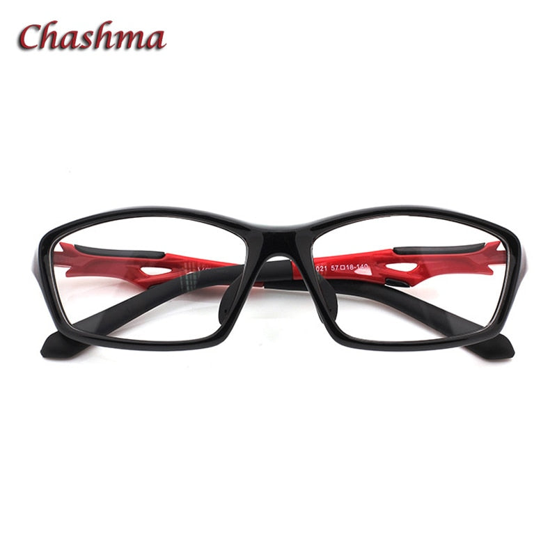 Chashma Ochki Unisex Full Rim Square Tr 90 Titanium Sport Eyeglasses 8021 Sport Eyewear Chashma Ochki   