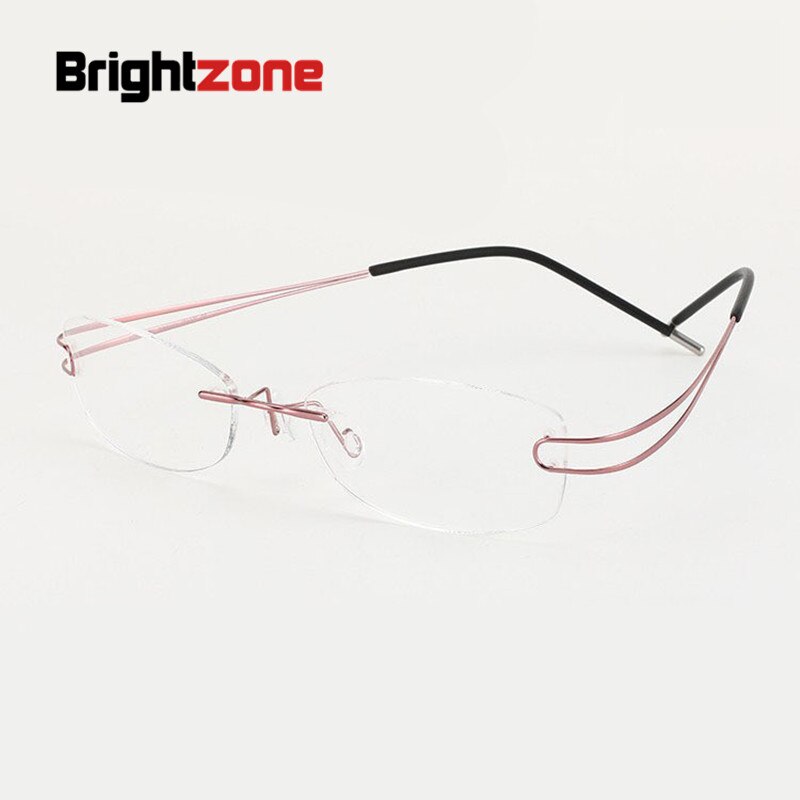 Unisex Eyeglasses Ultra-light Titanium Rimless 4022 Rimless Brightzone   