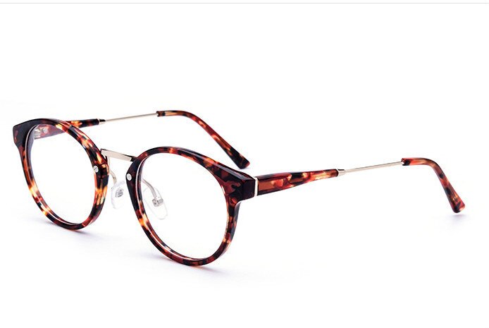 Unisex Eyeglasses Handmade Acetate Round 6507 Frame Brightzone   