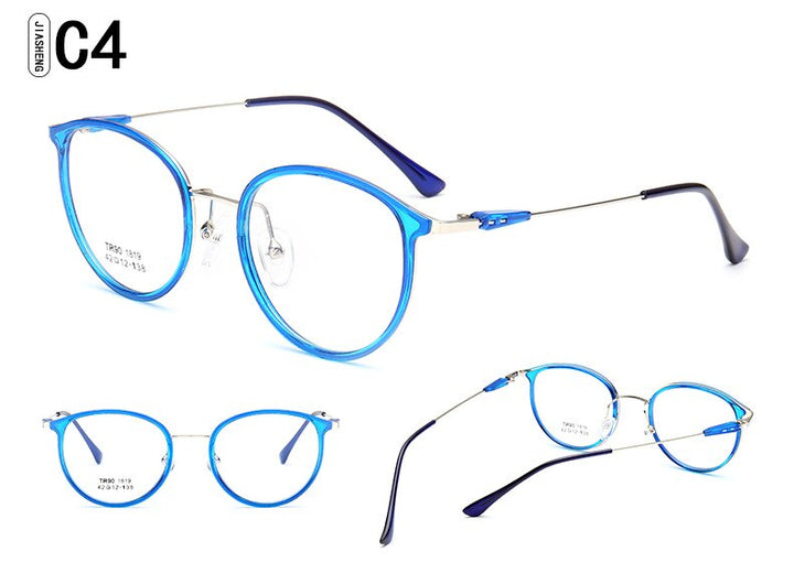 Women's Eyeglasses Frame Plastic Tr90 1819 Frame Brightzone C4  