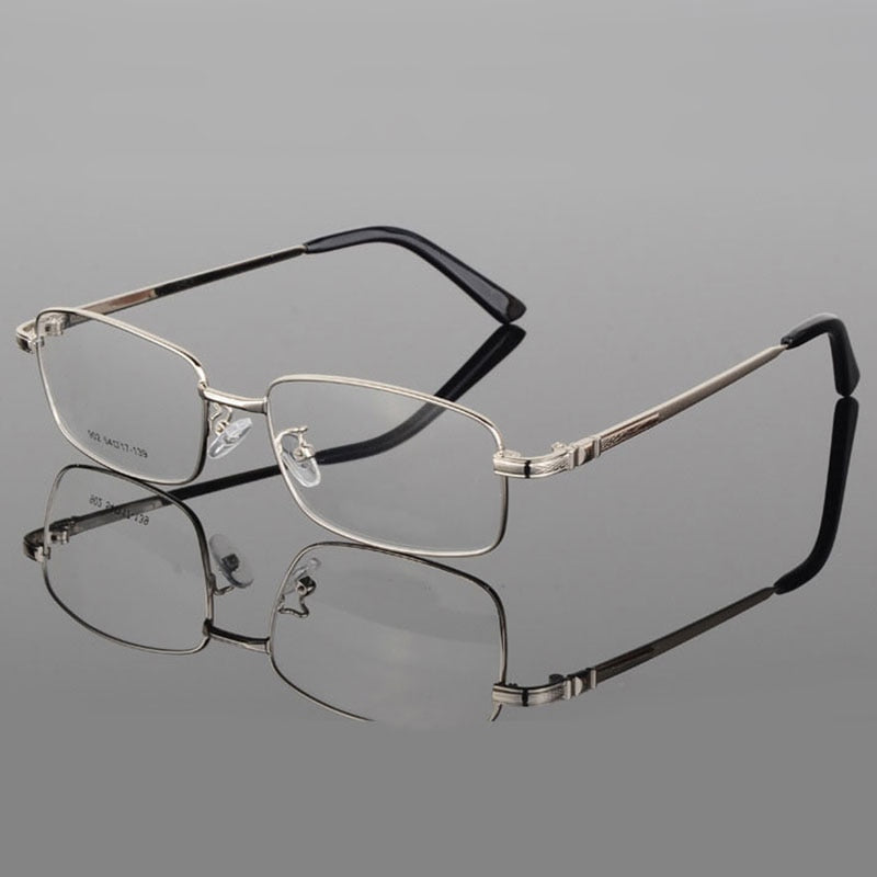Reven Jate Alloy Eyeglasses Frame With 4 Optional Colors For Eyewear Free Assembly With Lens Frame Reven Jate silver  