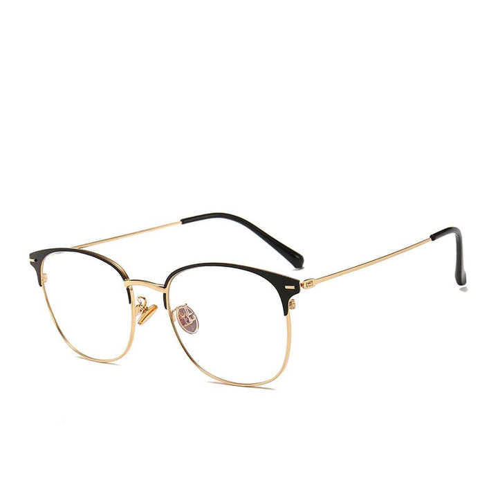 Brightzone Unisex Full Rim Round Alloy Eyeglasses 5551 Full Rim Brightzone   