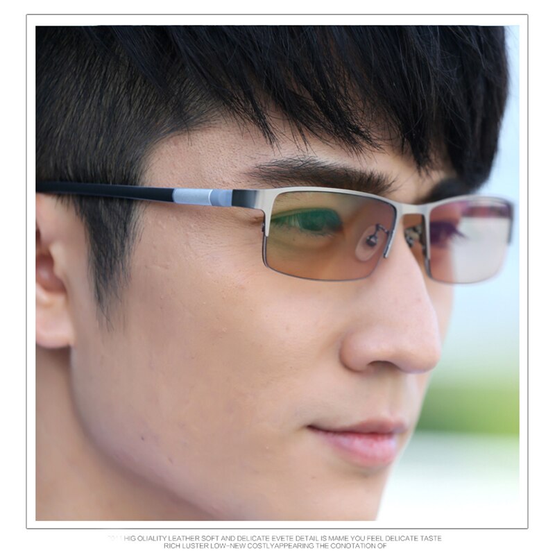 Men's Reading Glasses 1.56 Index Photochromic Sunglasses P2442 Reading Glasses Bclear   