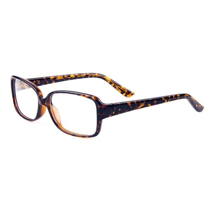 Women's Eyeglasses Plastic Rectangular Tortoiseshell T8015 Frame Gmei Optical Default Title  