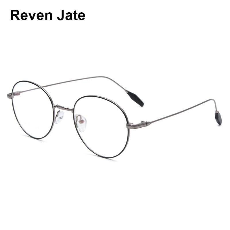 Reven Jate X2038 Unisex Full Rim Alloy Eyeglasses Full Rim Reven Jate   
