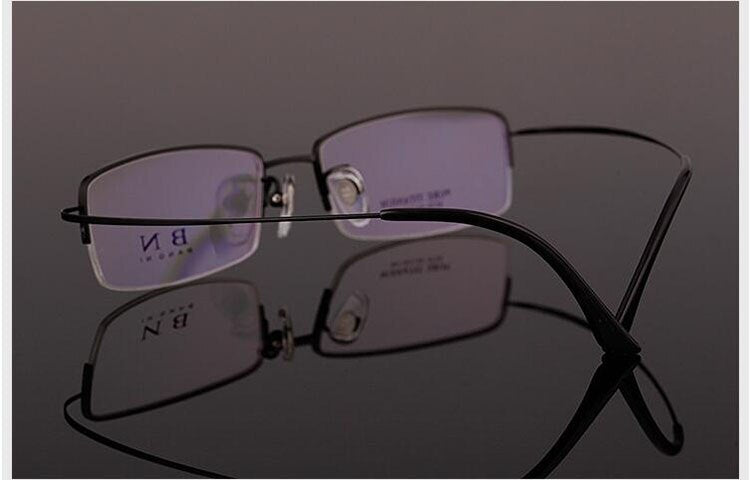 Men's Eyeglasses Pure Titanium Ultralight Comfort T9279 Frame Bclear   
