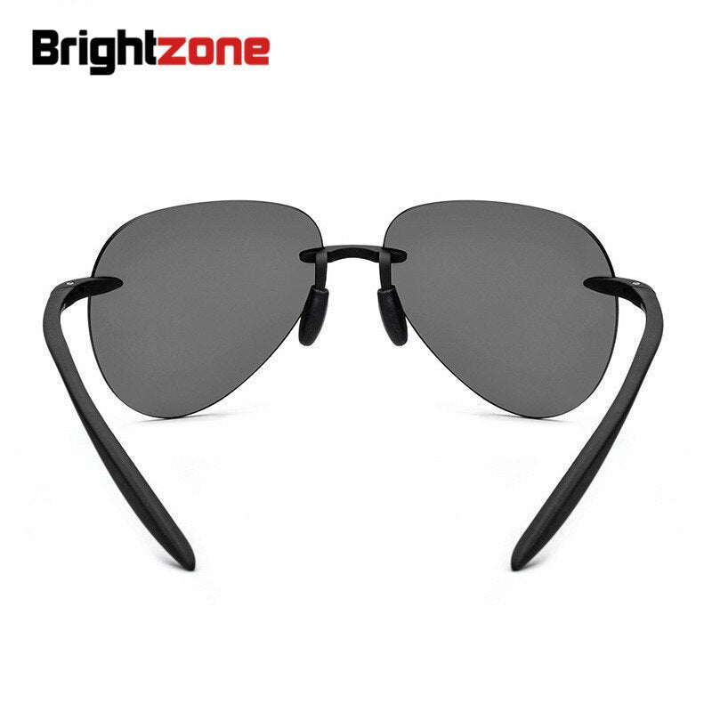 Men's Sunglasses Rimless Resin Titanium Th0032 Sunglasses Brightzone   