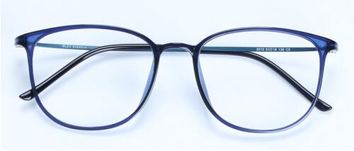 Men's Eyeglasses Ultra-light Super Big Tungsten Frame 2212 Frame SunnyFunnyDay blue  