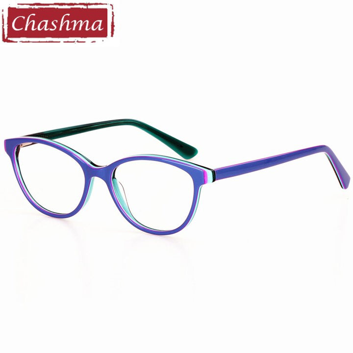Kids' Eyeglasses Acetate Material 2033 Frame Chashma Blue  