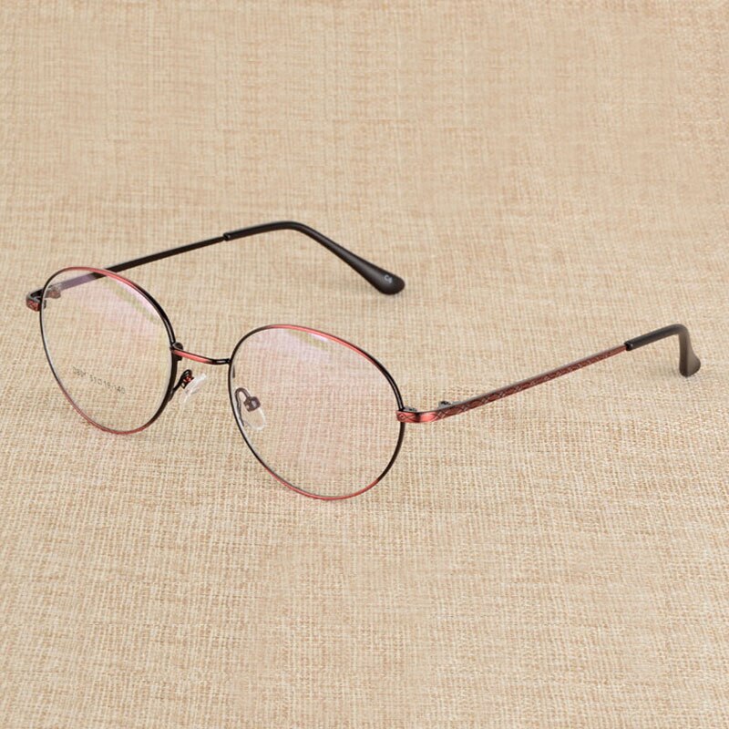 Reven Jate Eyeglasses Spectacle Glasses Frame With 6 Optional Colors Free Assembly With Lenses Frame Reven Jate bronze  