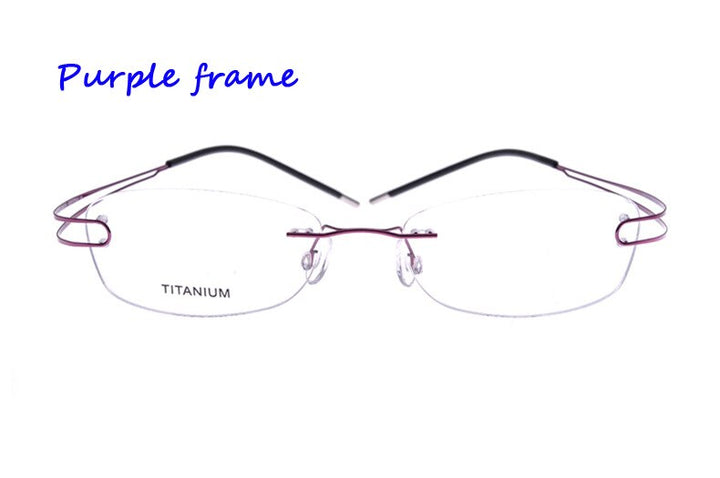 Unisex Eyeglasses Rimless Pure Titanium 4022 Rimless Brightzone 2  