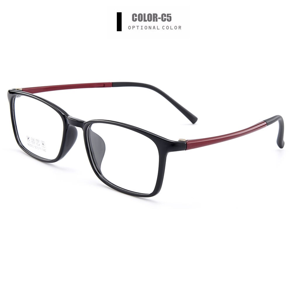 Men's Eyeglasses Ultra-Light Tr90 Plastic 6 Colors M2003 Frame Gmei Optical C5  