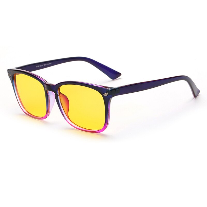 Unisex Eyeglasses Anti Blue Ray Light Anti-fatigue Gaming Glasses Anti Blue Brightzone Purple  