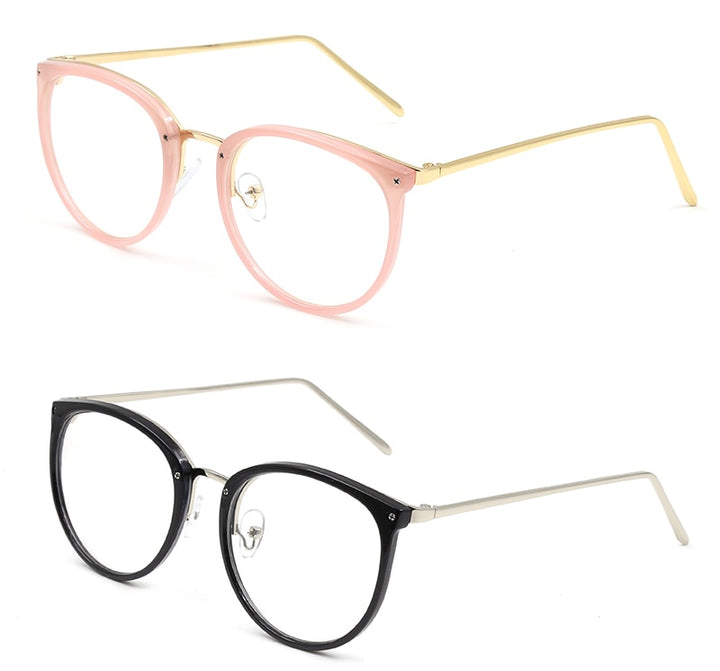 Hotochki Women's Full Rim Cat Eye Alloy PC Frame Eyeglasses 5969 Full Rim Hotochki   