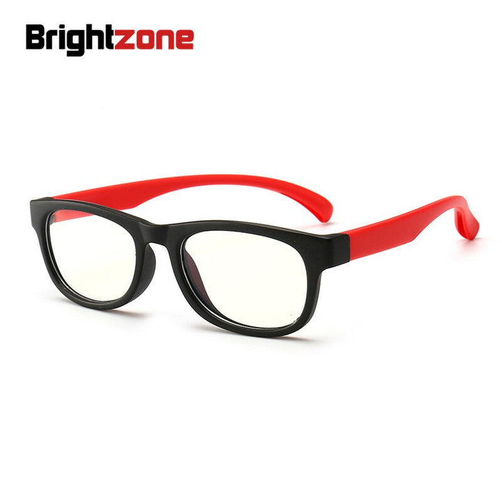 Unisex Ultraviolet Anti Blue Light Tr90 Round Eyeglasses Plastic Titanium Frame Anti Blue Brightzone   