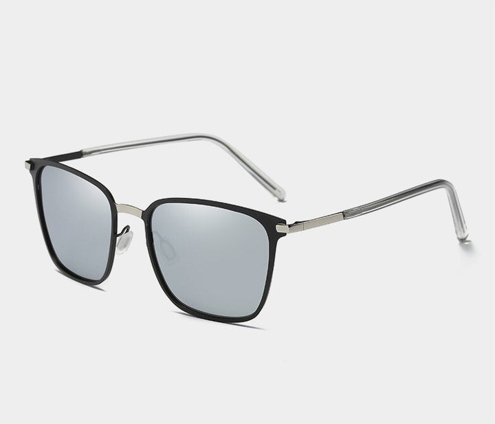 Men's Sunglasses Polarized Metal Tac P0864 Sunglasses Brightzone Silver Silver  