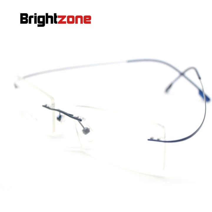 Unisex Eyeglasses Titanium Rimless Memory Alloy Frame 518 Rimless Brightzone   