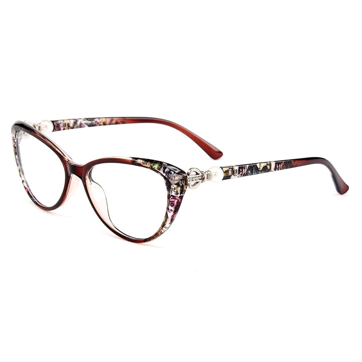 Women's Eyeglasses Ultralight TrR90 Cat Eye Spectacles M1711 Frame Gmei Optical C3  