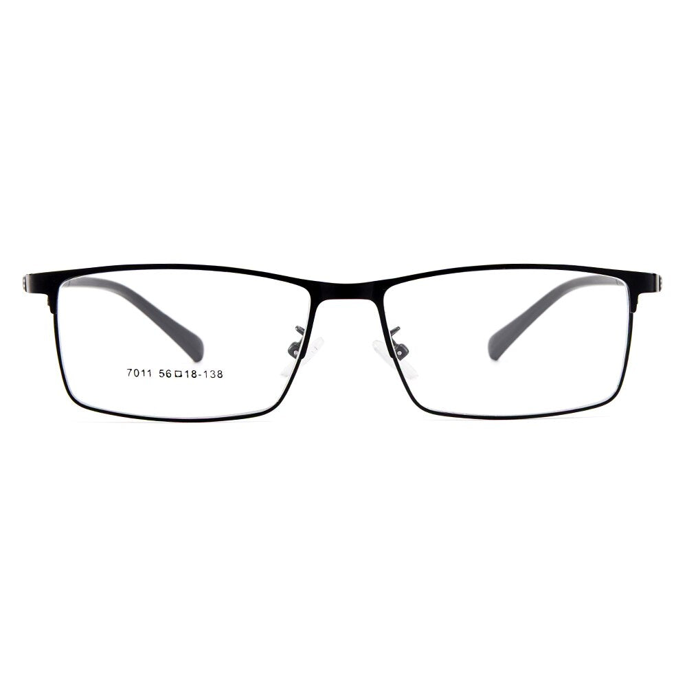 Men's Eyeglasses Semi Rim Titanium Alloy Square Y7011 Frame Gmei Optical   