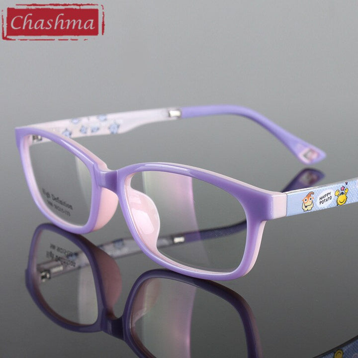 Chashma Ottica Children's Unisex Full Rim Square Tr 90 Titanium Eyeglasses 5686 Full Rim Chashma Ottica   