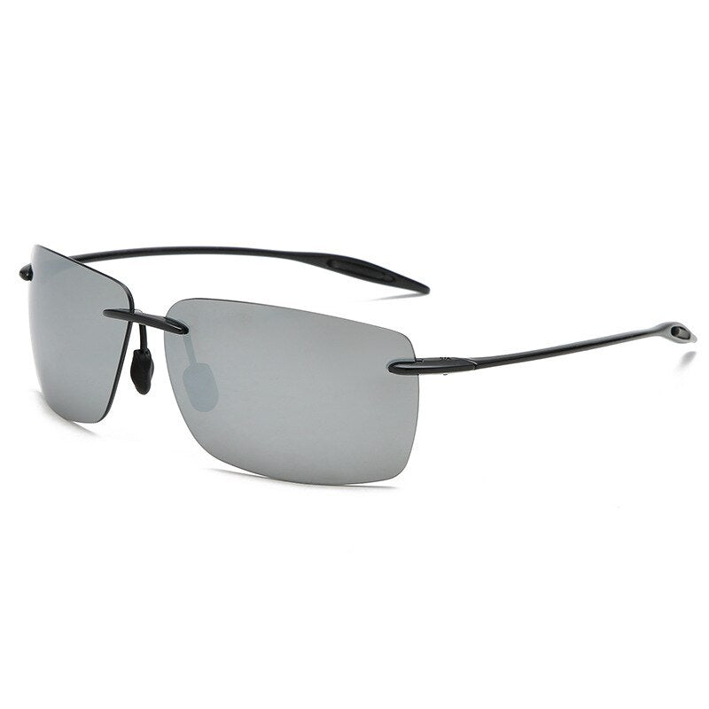 Men's Sunglasses Rimless Ultra-light TR90 Sunglasses Brightzone White  
