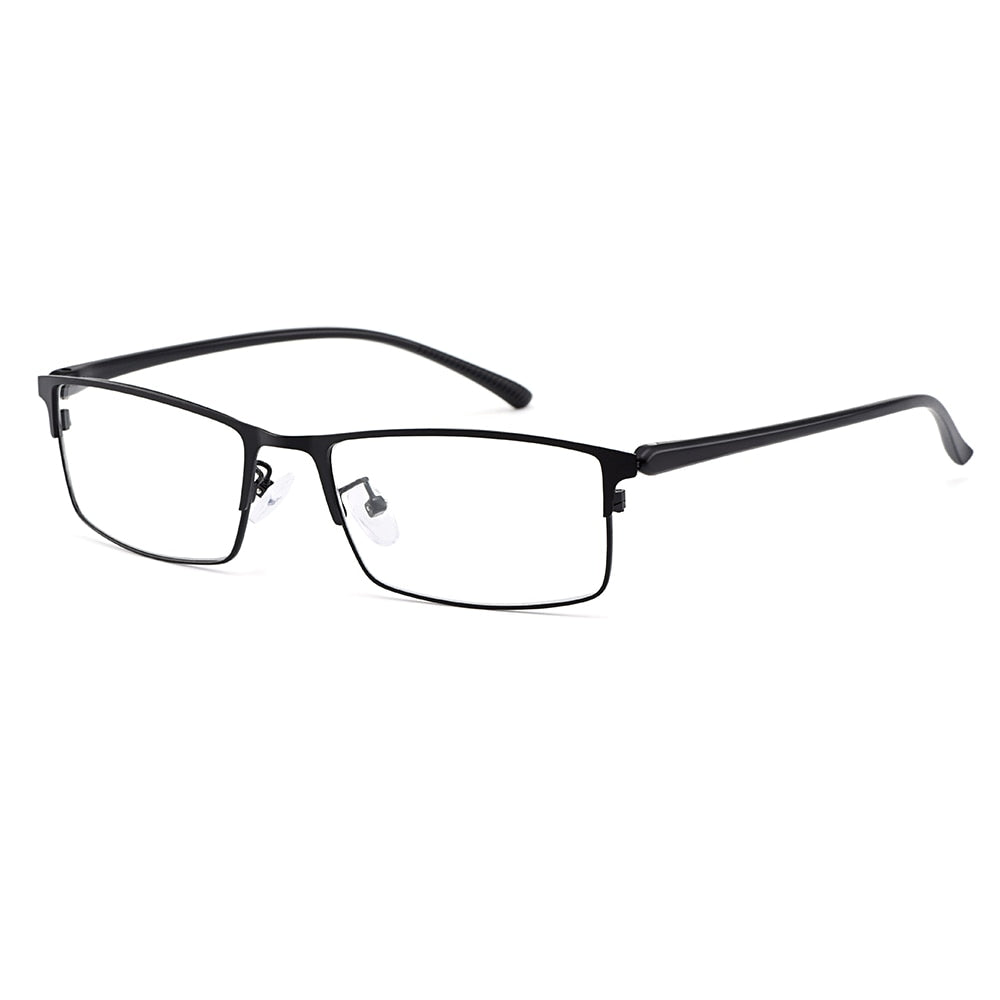 Men's Eyeglasses Titanium Alloy Legs IP Electroplating Y2529 Frame Gmei Optical C1 Black  