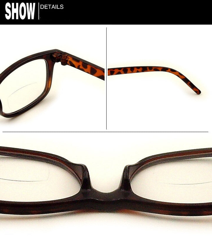 Unisex Reading Glasses Leopard Plastic Polycarbonate 606 Reading Glasses SunnyFunnyDay   